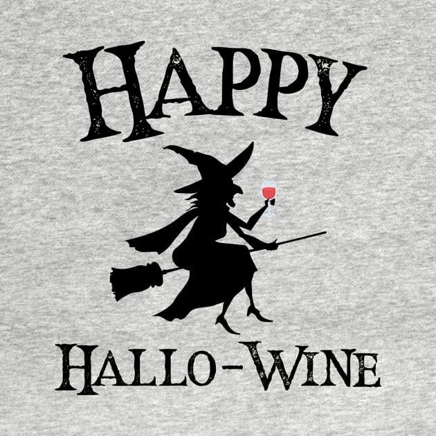 "Happy Hallo-wine" Halloween Design by RJCatch